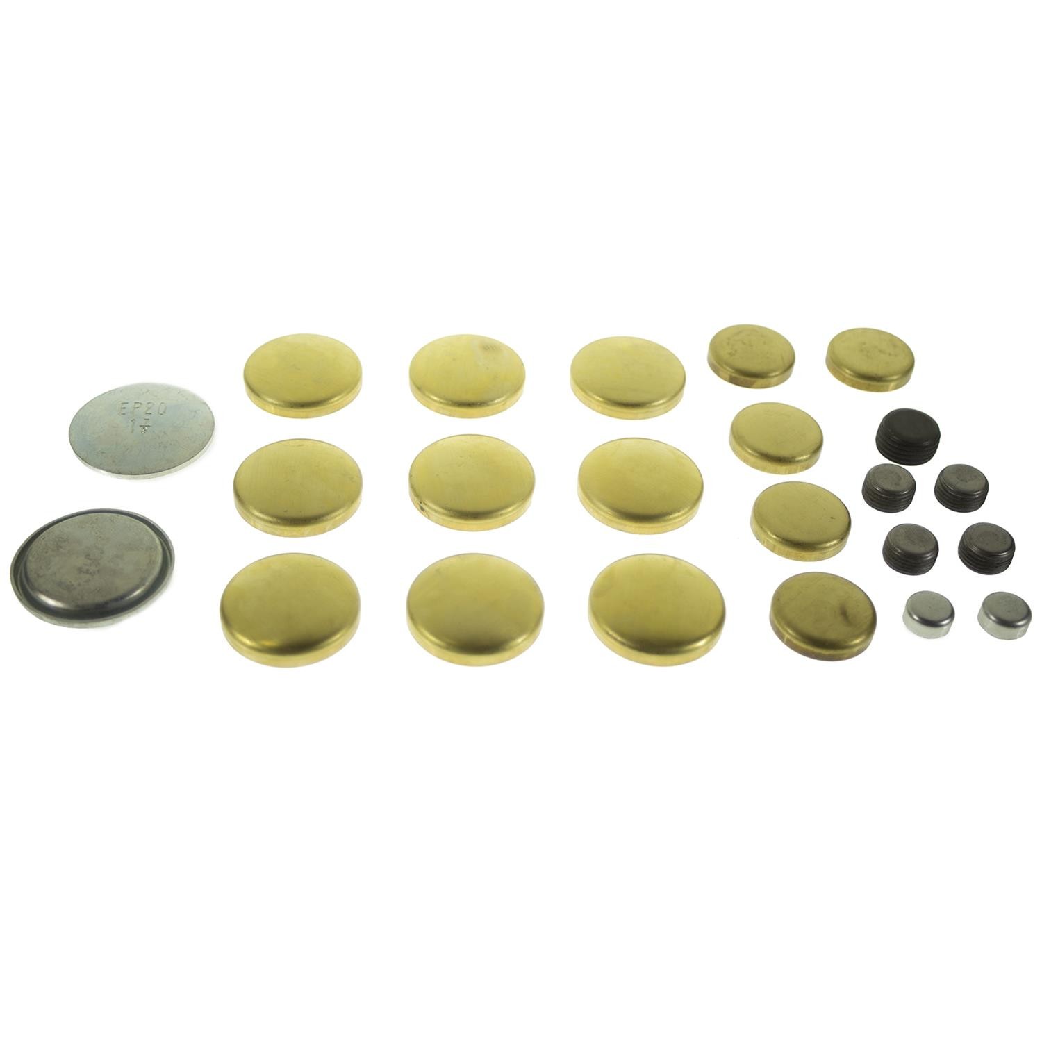 Cam Bearings+BRASS Freeze Plugs Kit for 1979-2003 Chrysler 318 5.2L+360 5.9L