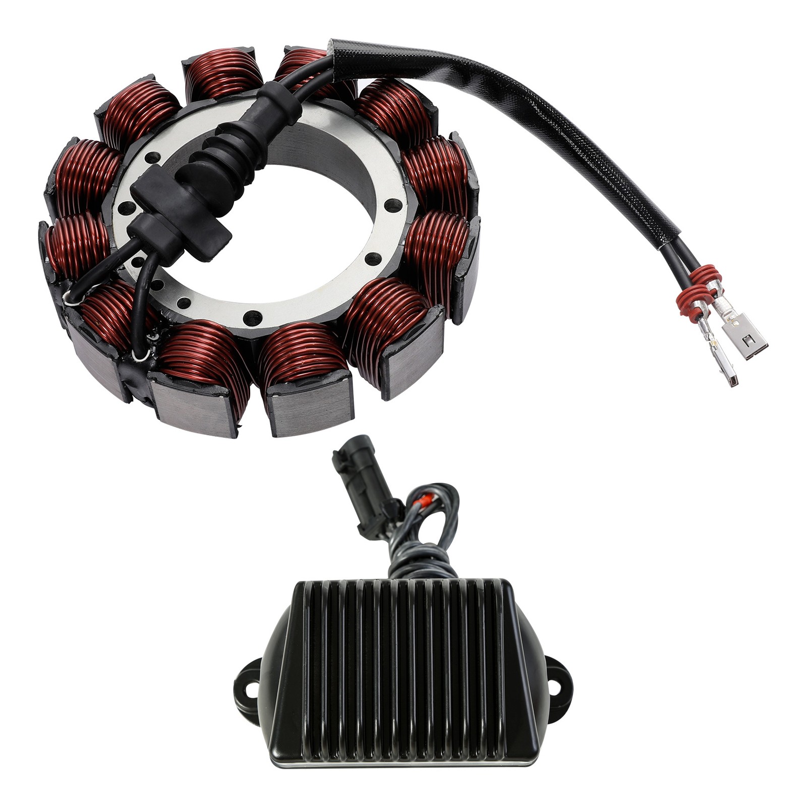 Generator Stator Coil & Voltage Rectifier Regulator For Harley Touring 2002-2003
