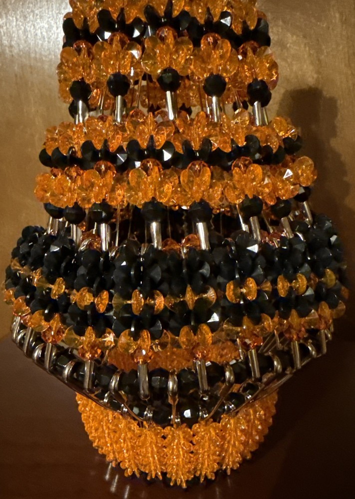 Halloween Orange And Black HANDMADE Tree