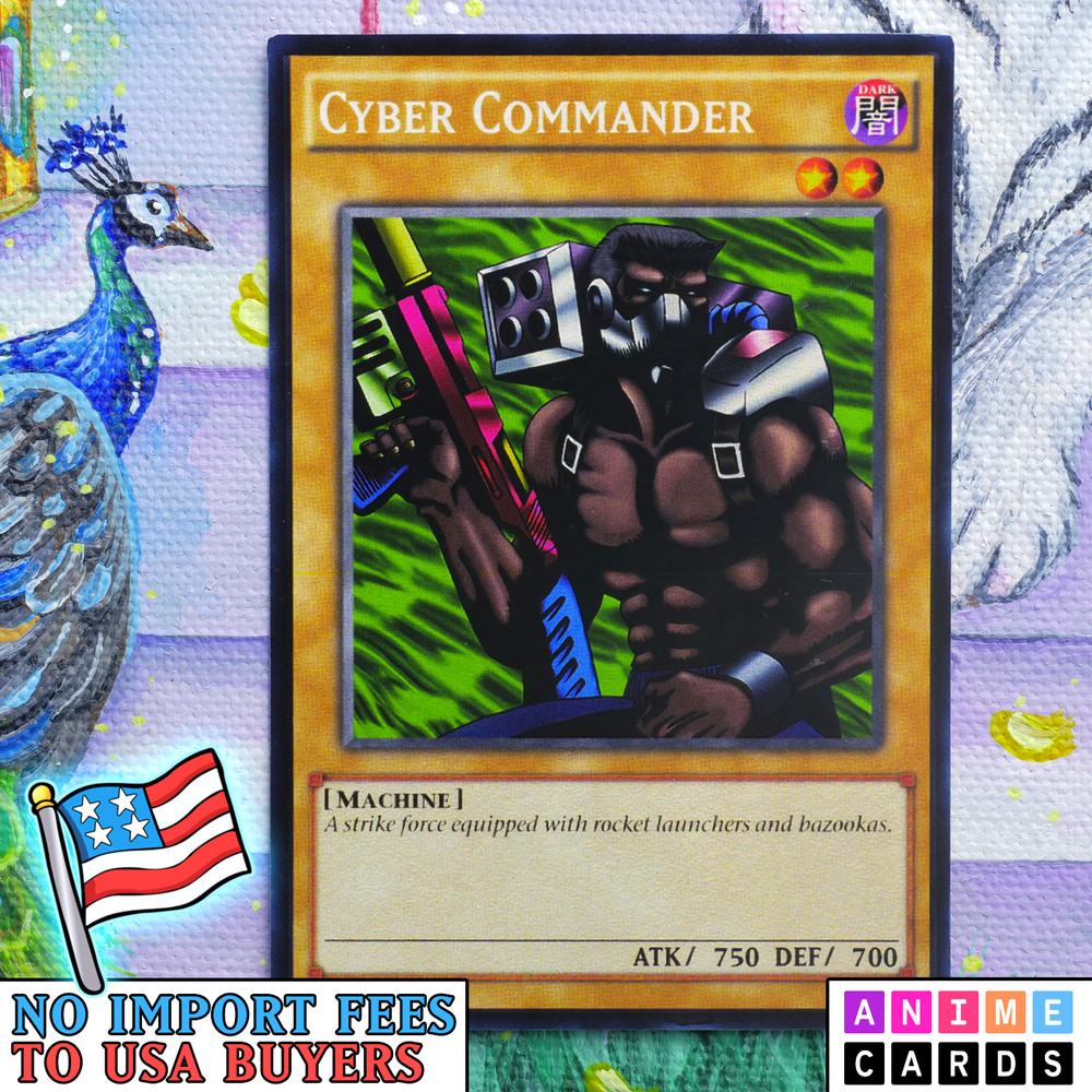 Cyber Commander ANIME EFFECT HOLO card