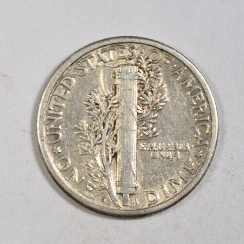 1924-S MERCURY DIME ~ NICE LUSTER AU ABOUT UNCIRCULATED!