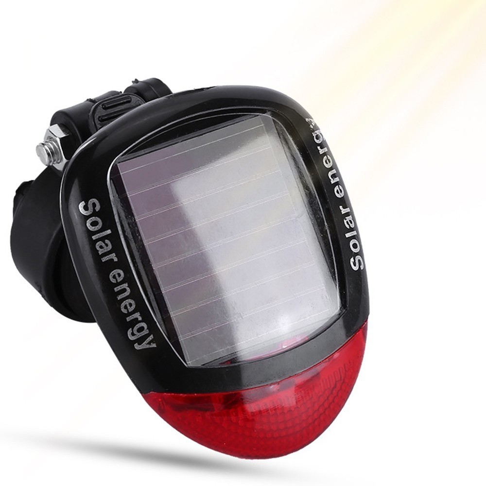 Sustainable Lighting Solution Solar Powered MTB Taillight Easy Mounting