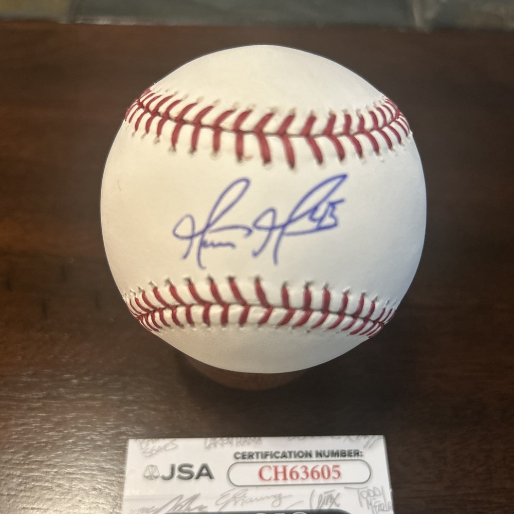 MATT MOORE signed OML baseball JSA COA PHILLIES