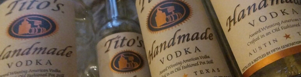 EMPTY, Tito's Vodka Glass Bottles, MULTIPLE SIZES #UPRO