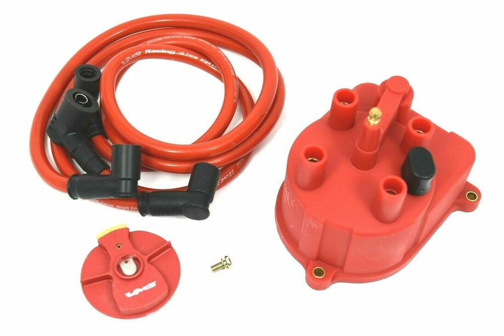 VMS 97-01 HONDA CRV B20 ENGINE RED DISTRIBUTOR CAP FOR EXTERNAL COIL CONVERSION
