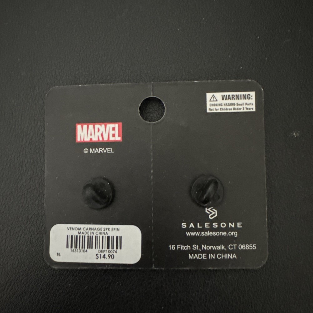 Marvel Venom Carnage 2 Pack Pin