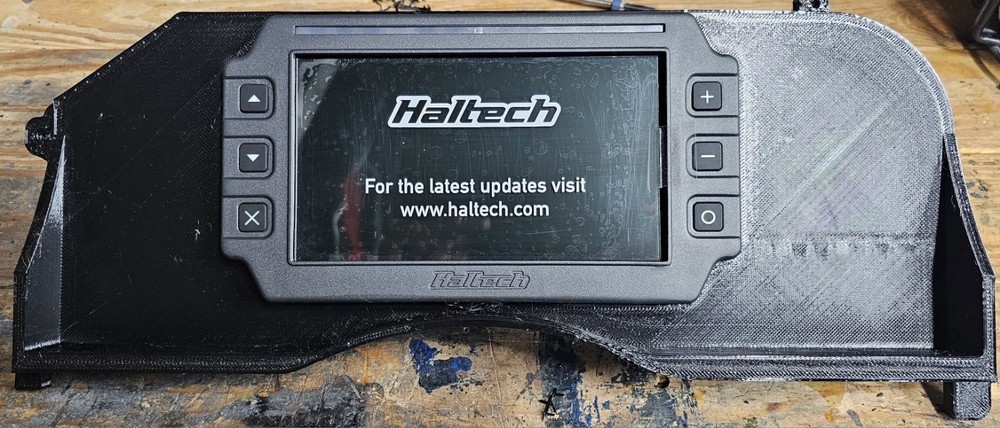 Haltech iC7 Dash Mount For 87-93 Foxbody Mustang.