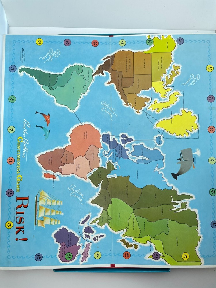Risk Board Game 1959 Complete VGC
