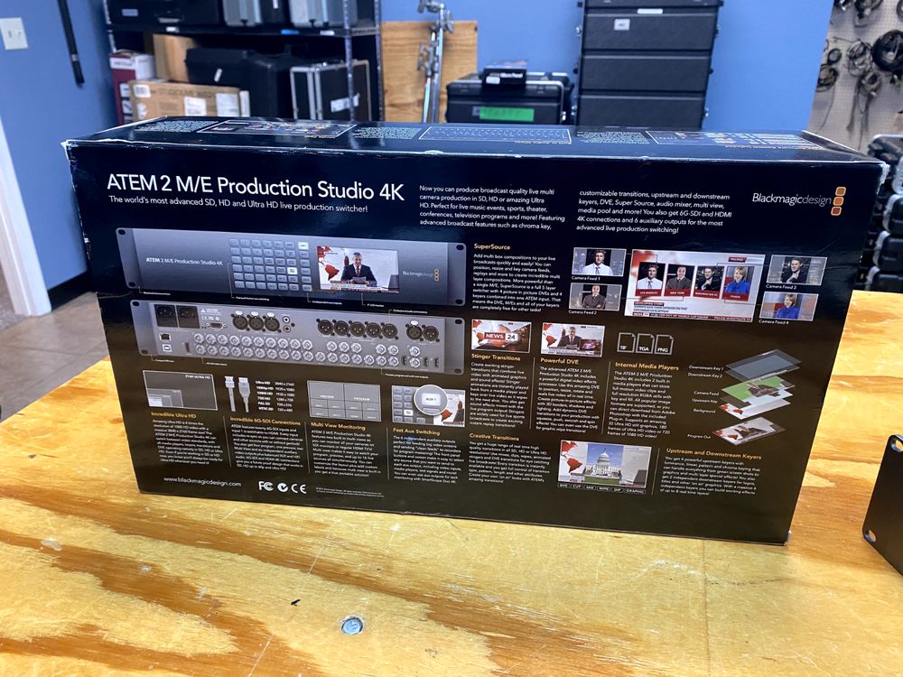 Blackmagic Design ATEM 2 M/E Production Studio 4K- Great Condition w/ Packaging