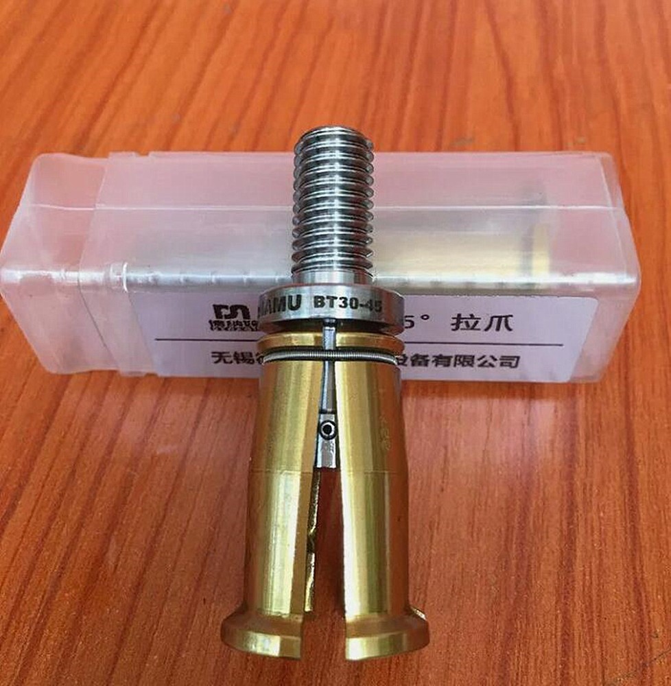 1Pc BT30 4 Petal Clamp Pull Claw Part For CNC Spindle 45 Degree Outer Screw Pull