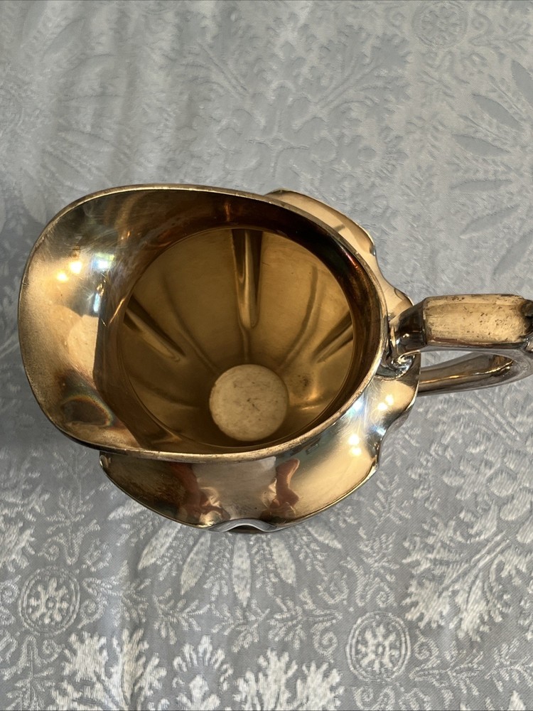 Antique Silver Plate Tea Set / Service By Wallace Bros Silver Co, Monogrammed