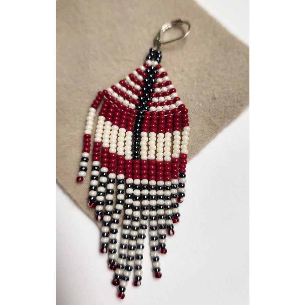 Handmade Red summer Earrings