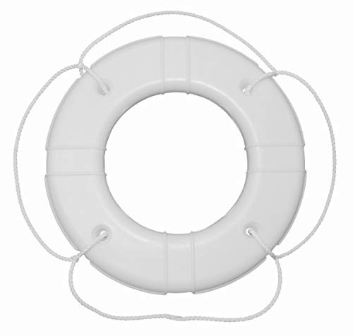 24In White Polyethylene Shell Life Ring