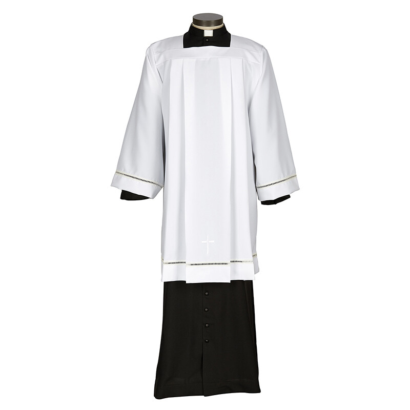 Large Eyelet With Embroidered Cross Surplice