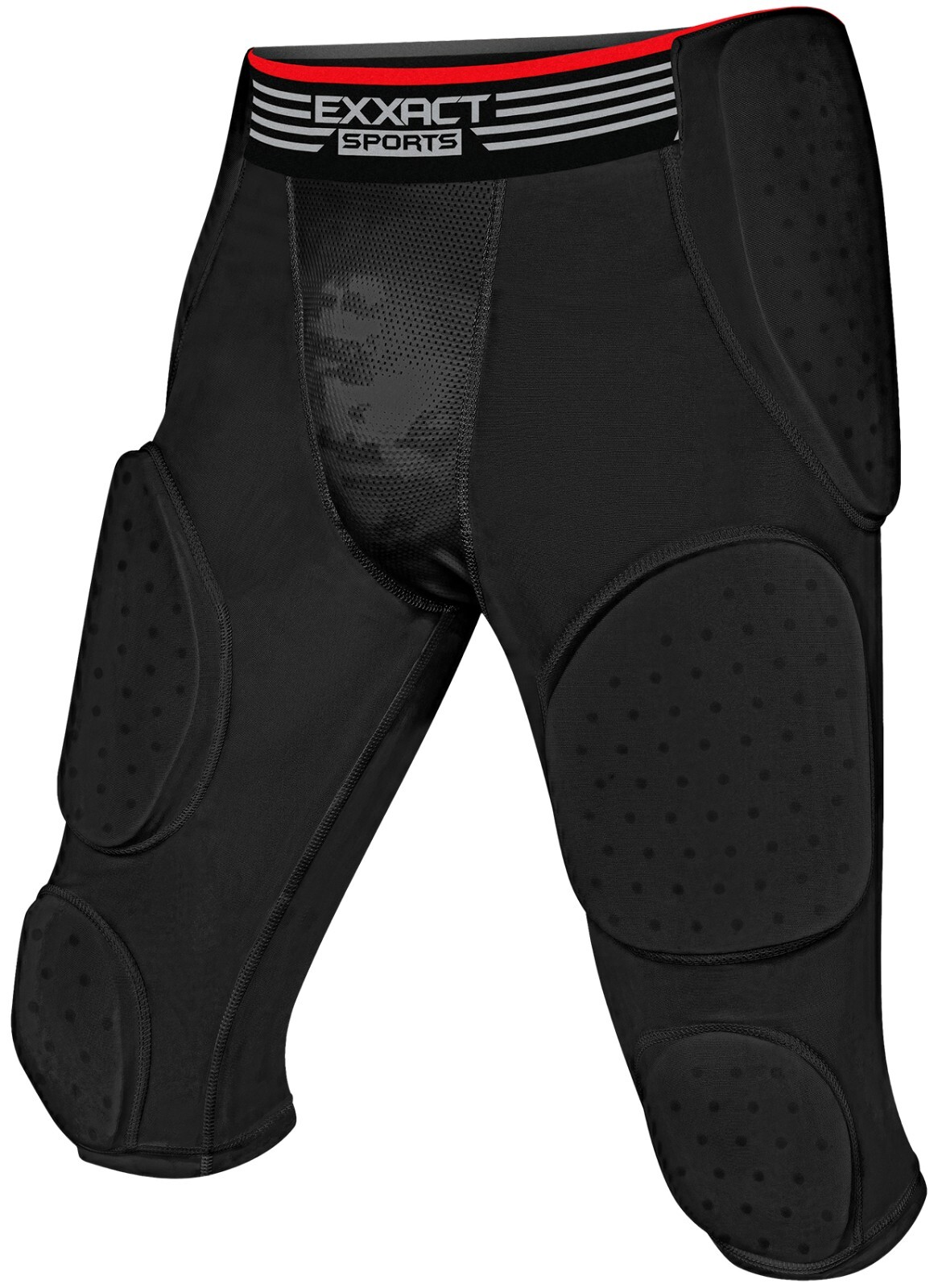 Exxact Sports Battle 7 Pad Adult Girdle for Men, with Cup Pocket