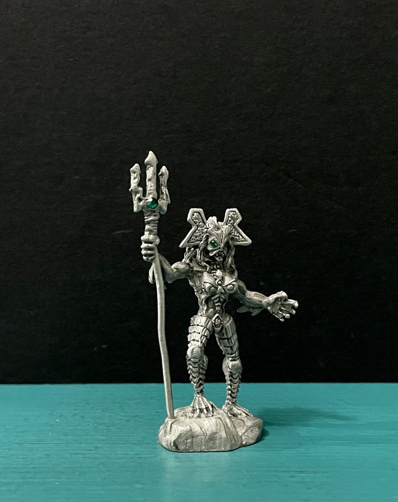 Ridolfi Rawcliffe Pewter Domnu Slithe Trident Sea Fish Human Creature Figurine