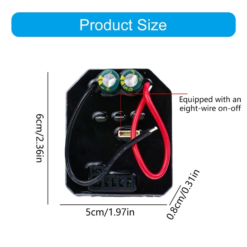 50A Maximumly Input Brushless Motor Controller 21V Lithium for Electric Tool