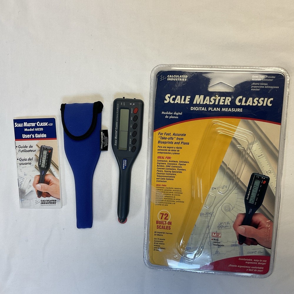 Scale Master Classic v3.0 Model 6020 Digital Plan Measuring Tool Calculated Ind.