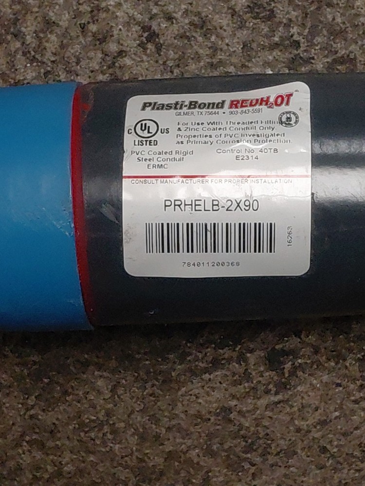 Plasti-bond, PRHELB-2X90, 2" 90° Pre Bend, Threaded