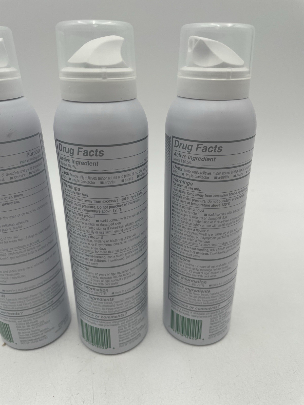 Biofreeze Professional Pain Relief 360 Degree 4oz Spray 3 pack Exp 11/2027