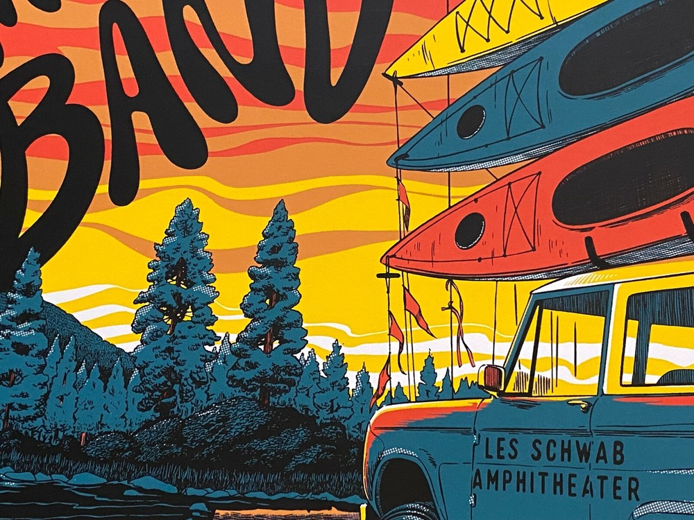 Dave Matthews Band Poster Les Schwab Amphitheatre Bend, OR 9/8/21