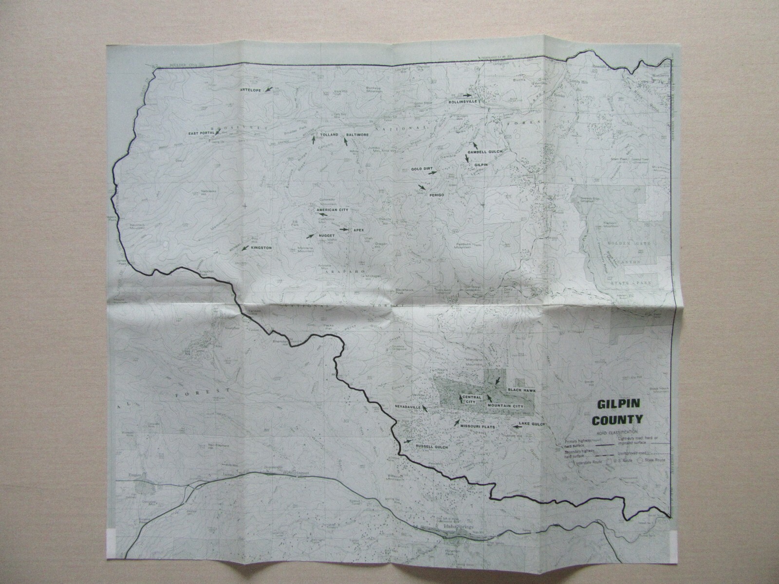 Ghosts of Gilpin County, Colorado - Guide to Ghost Towns & Mining Camps w/Map