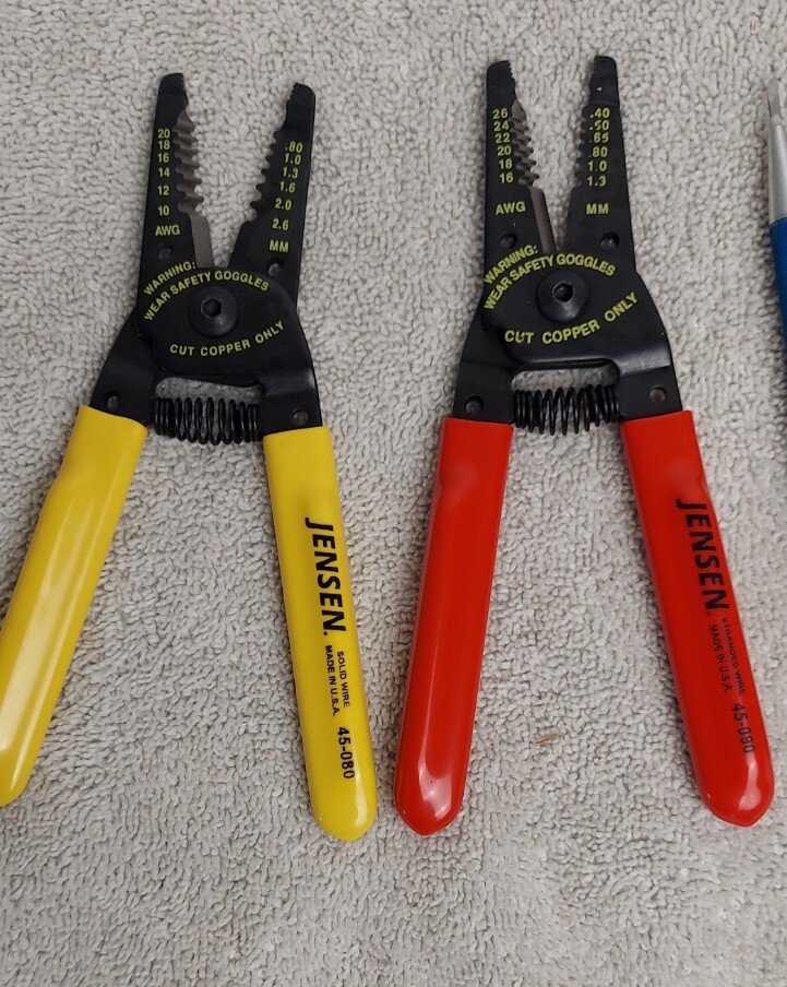 JENSEN Wire Stripper Techni-Tool Razor Knife USA TOOLS