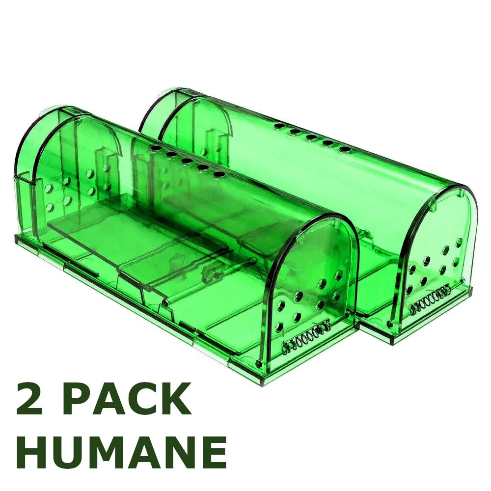 1, 2, 4PC-Humane Mouse Traps Live Catch & Release No Kill Rat Mice Trap Reusable