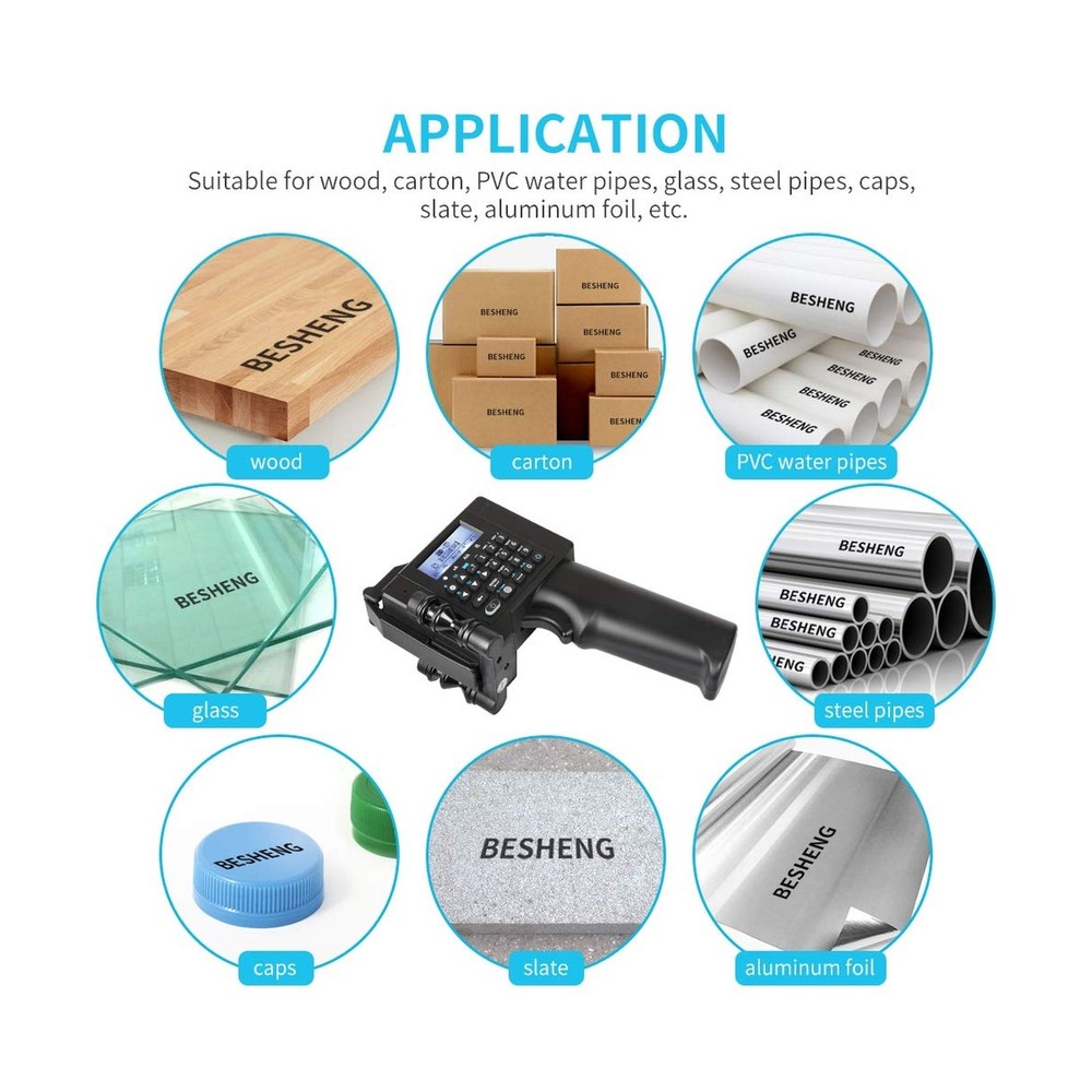 Handheld Printer PT2000SE, Portable Handheld Inkjet Printer with Quick-Drying...