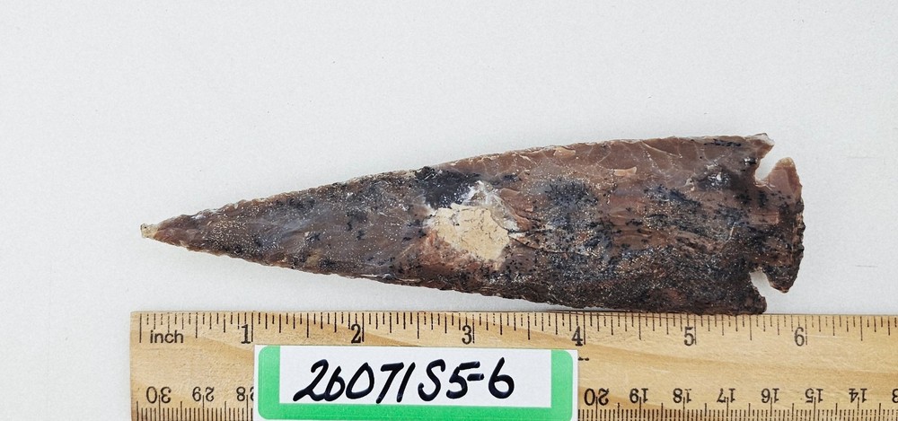 5.75" Spearhead - Lance Head - Drill - Knife - Pow-Wow - Hand Knapped Agate