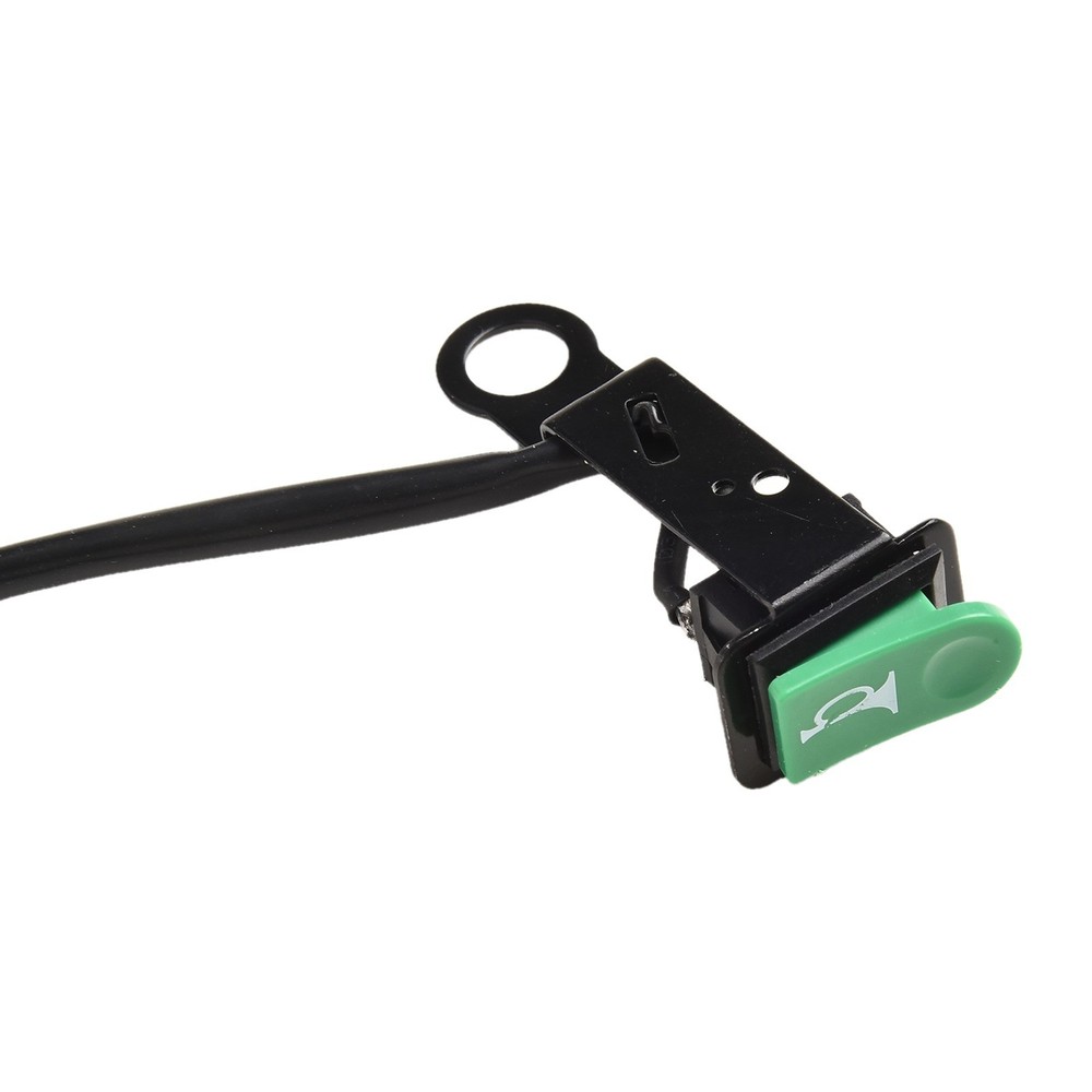Iron Mount Green Push Button Switch for Motorcycle Resettable Power Cont