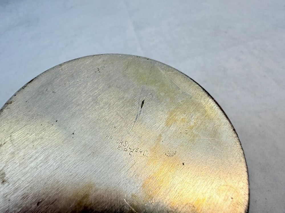 Vintage Armor Silver Plate Sugar and Creamer 3 Piece Set