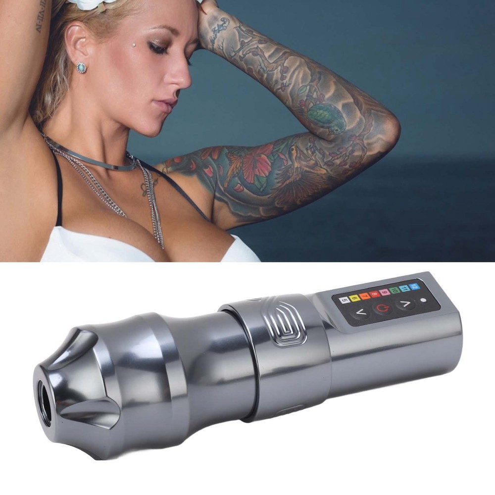2400mAh Wireless Tattoo Machine 4mm Stroke Coreless Rechargeable