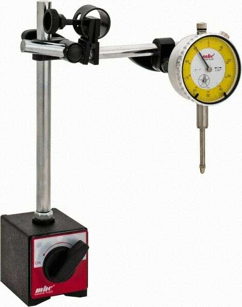 Value Collection 0.001" Graduation, 0-100 Dial Reading, Indicator & Base Kit