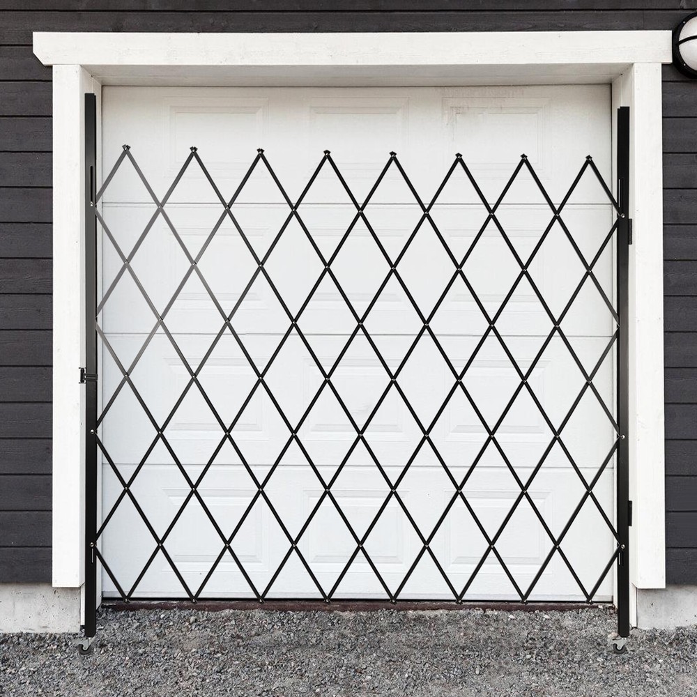 360° Rolling Barricade Gate Folding Security Gate Expanding Security Door 2.2*2m