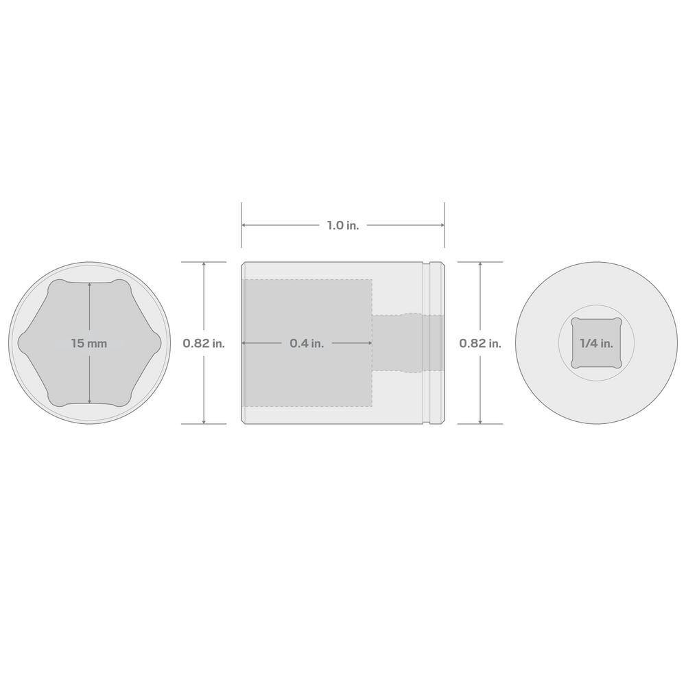 3/4 In. Drive X 1-1/4 In. 6-Point Socket