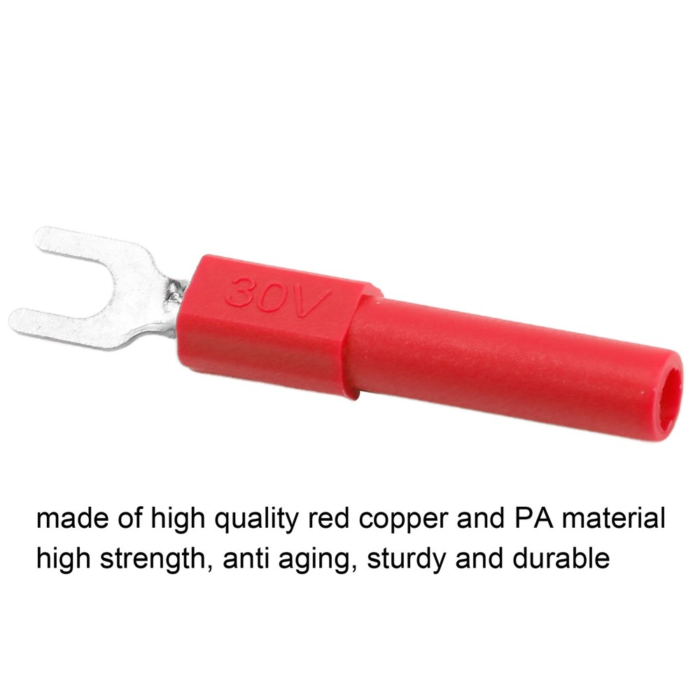 10pcs Fork Spade Wire Connectors High Quality Testing Multimeter Trending↑