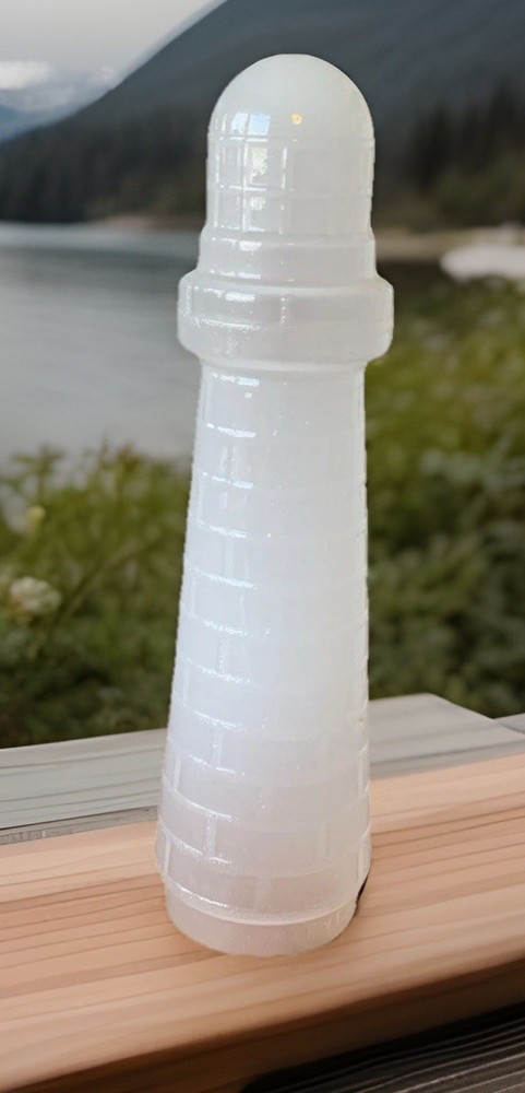 Lighthouse Table Lamp Globe Opaque White 9“ Globe Only No Base RARE