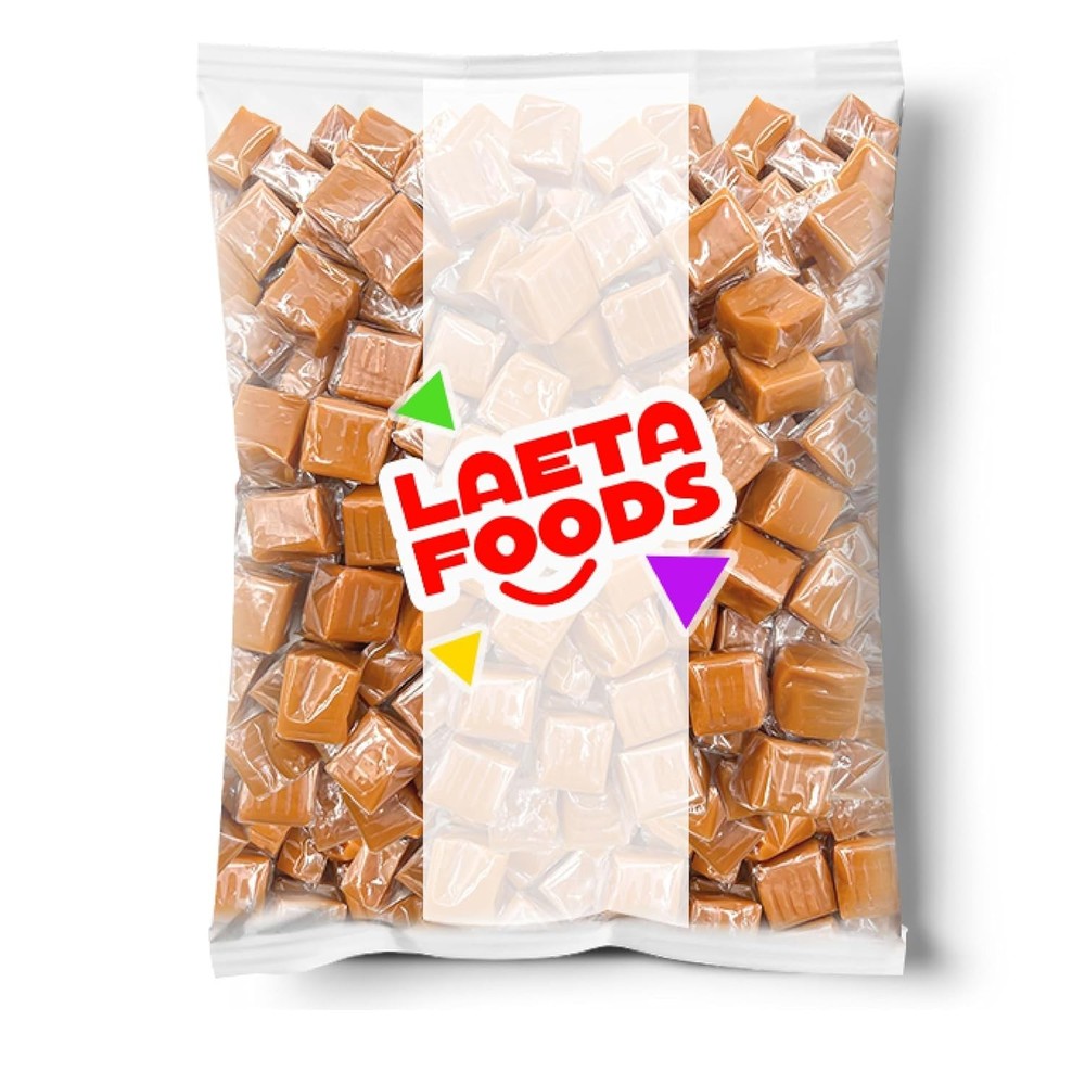 Classic Chewy Caramel Squares Candy Individually Wrapped (1 Pound Pack)