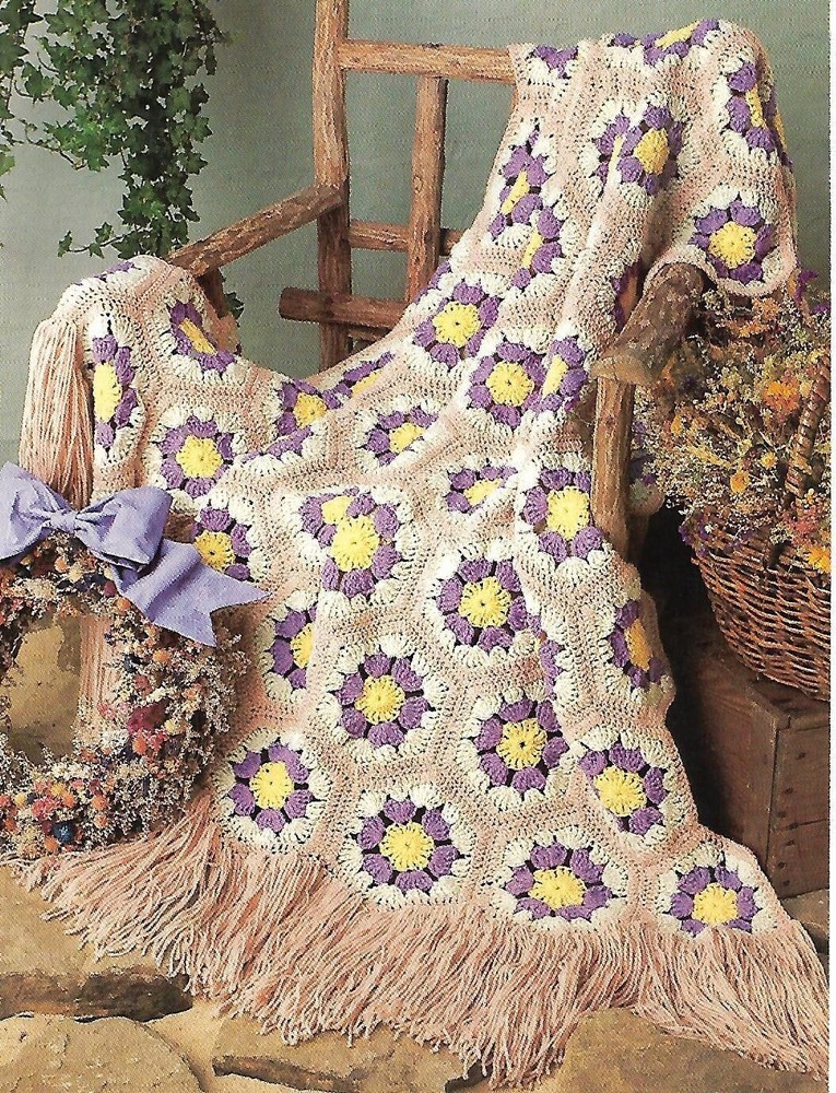 Posy Perfect Afghan crochet pattern instructions