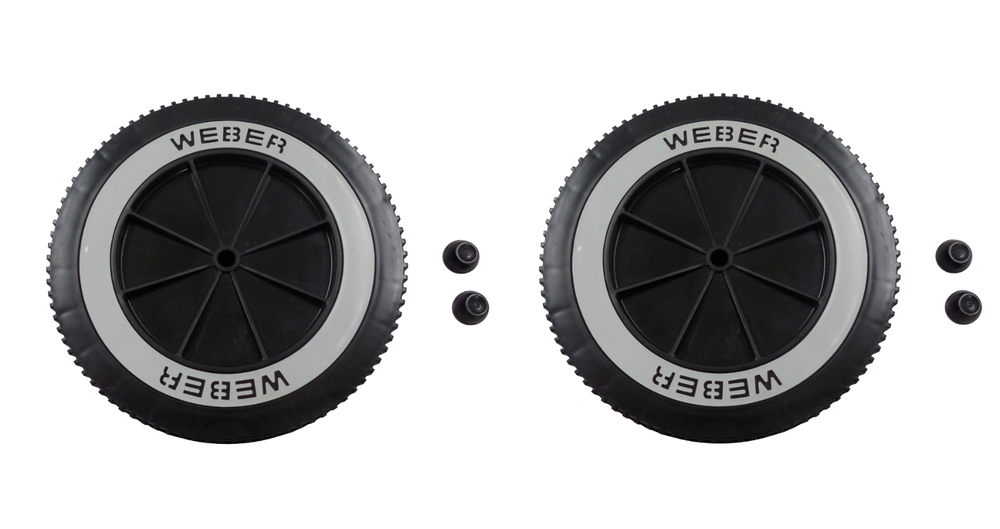 Weber 65930 6" Replacement Wheel for Charcoal Grills (2 Pack)