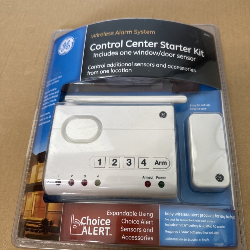 GE Wireless Alarm System Control Center Starter Kit  Choice Alert Security New