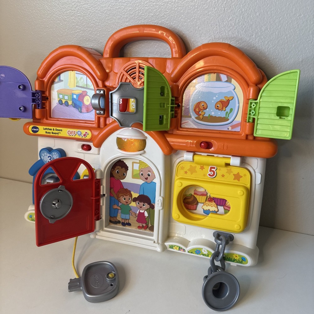 VTech Latches and Doors Busy Board Interactive Learning Toy Tested!