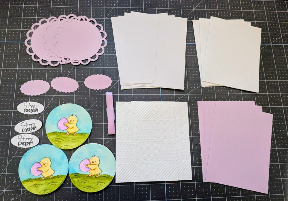 Easter Chick With Egg Easter card kit Made With Some Stampin Up