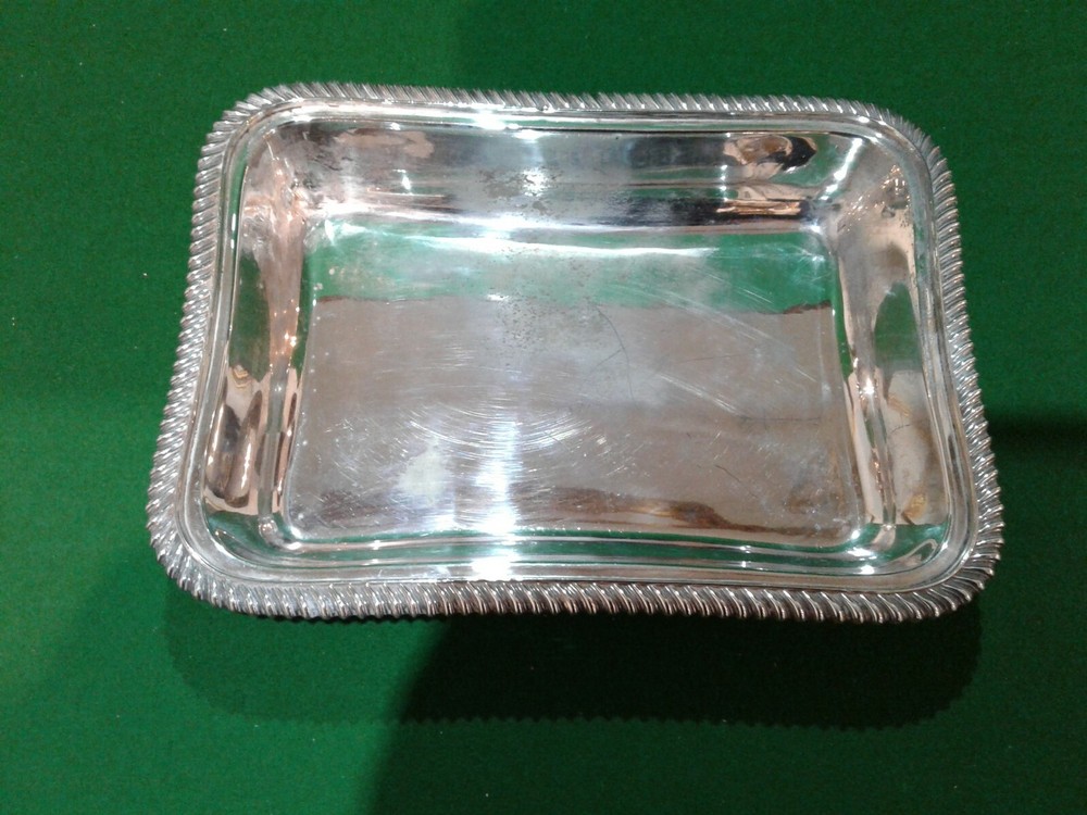 A Silver Plated Entree Dish.