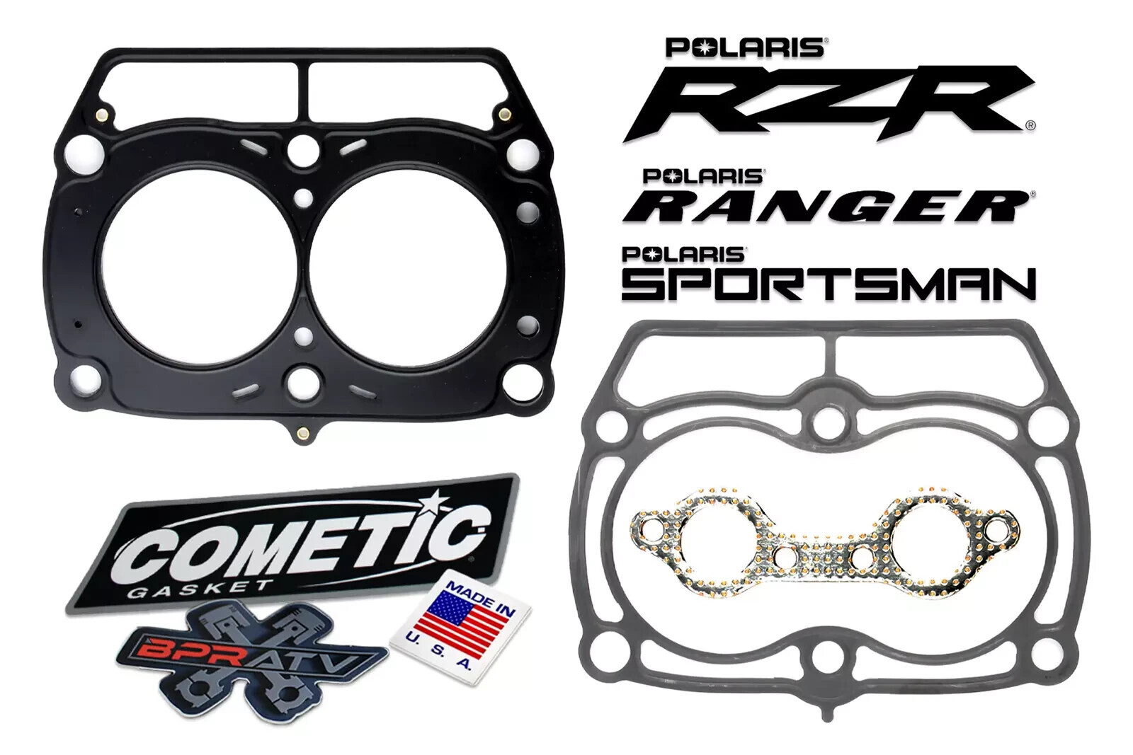 Polaris Ranger RZR Sportsman 800 Top End Rebuild Kit Cylinder Piston Gaskets 🔧