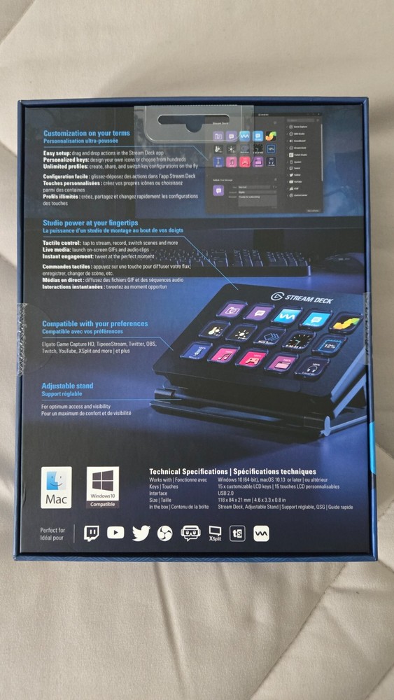 Elgato Stream Deck Live Content Creation Controller - Black, 15 Keys