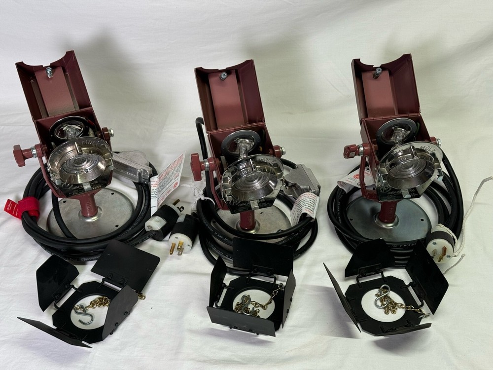 Mole Richardson Tiny-Mole light & round floor stand