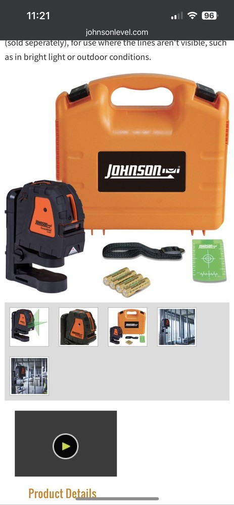 Johnson Self Level 2 Line