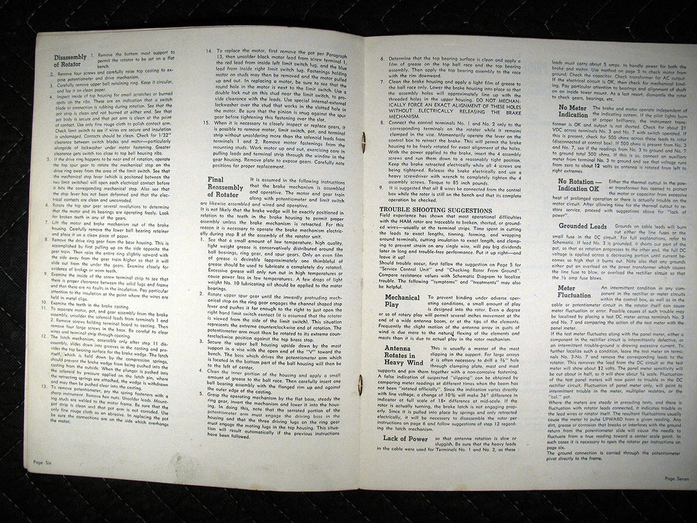 Original CDE Ham II Rotor System Manual